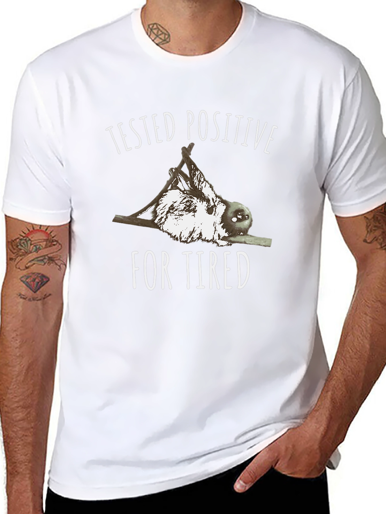 Tired Sloth Graphic T-Shirt - Unisex Comfort