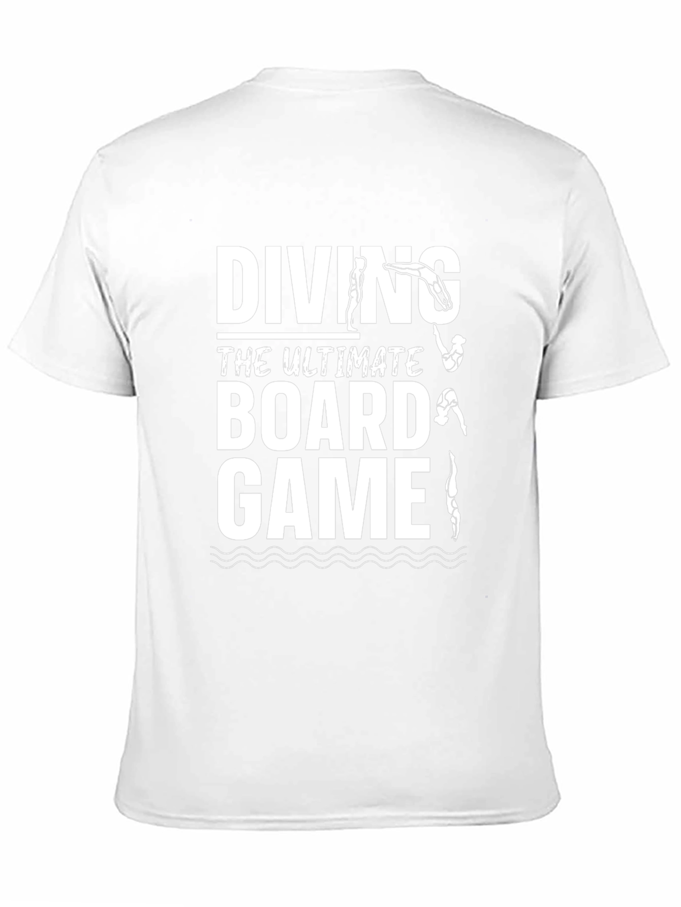 Diving Board Game T-Shirt - Black Humorous Design