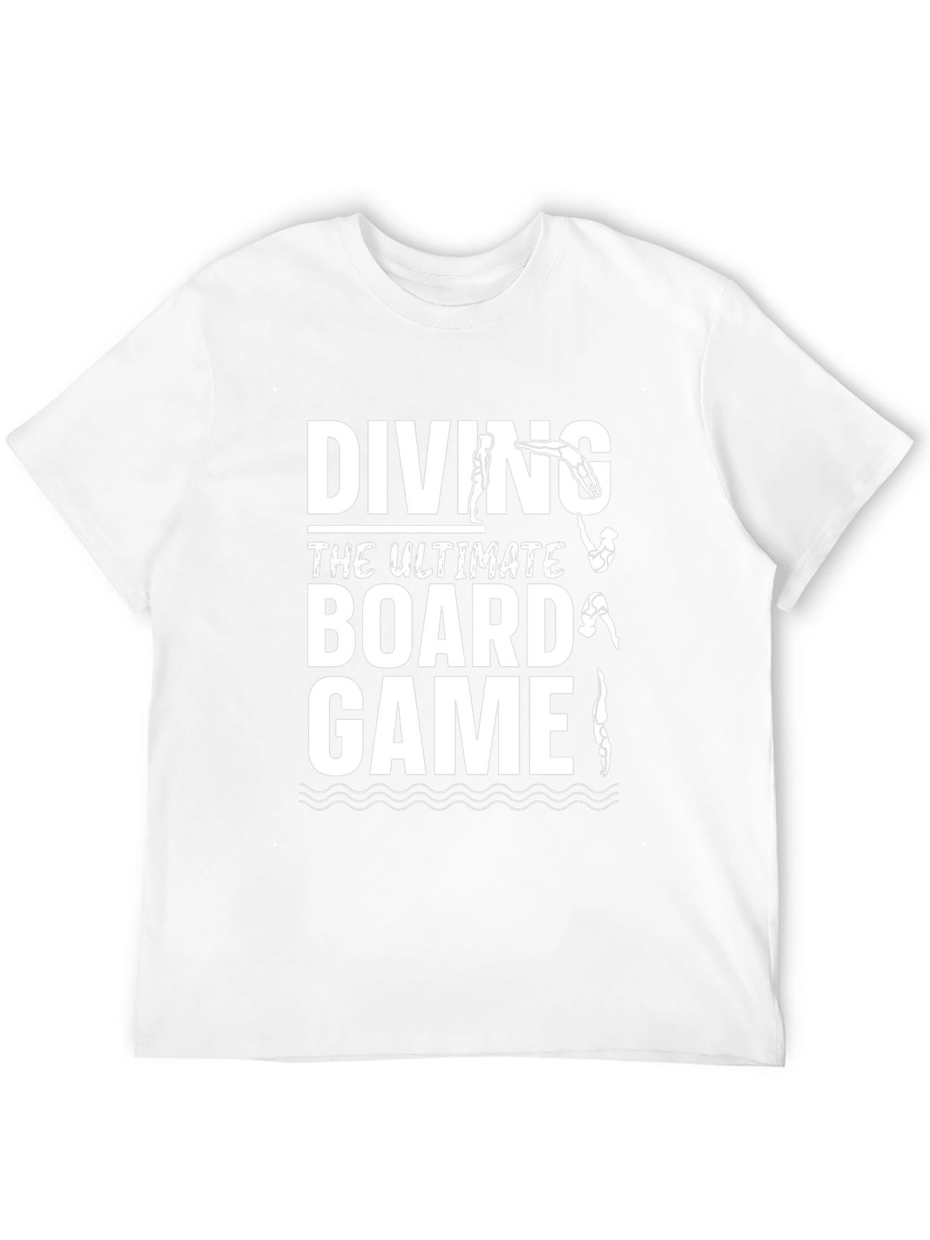 Diving Board Game T-Shirt - Black Humorous Design