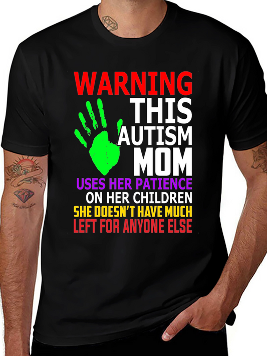 Autism Mom Graphic T-Shirt - Patience Love Support