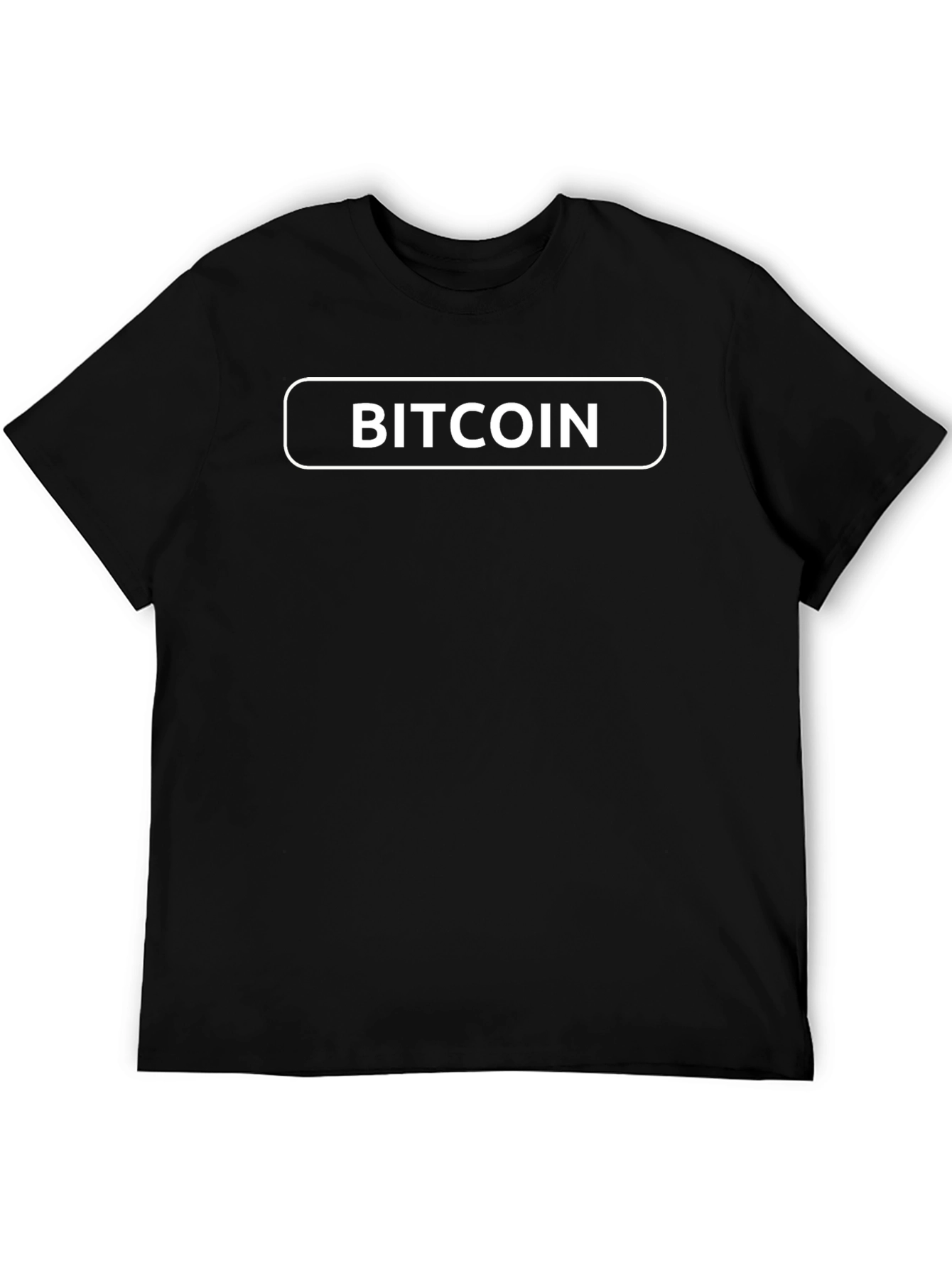 Bitcoin Logo Black T-Shirt Crypto Currency Tee