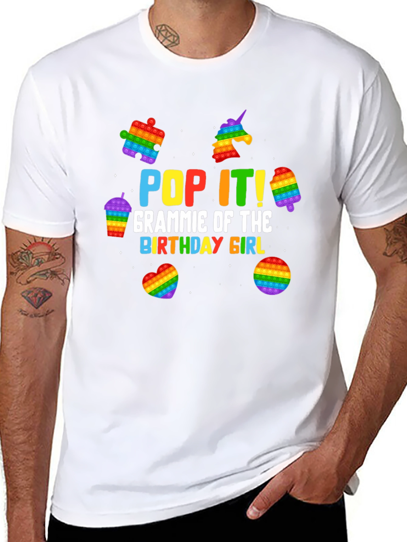 Pop It! Grammie of the Birthday Girl T-Shirt