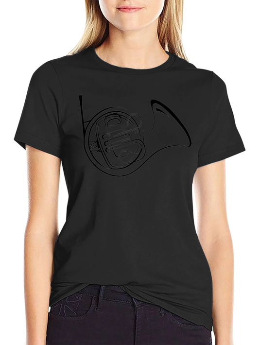 French Horn Graphic Tee - Musicians T-Shirt