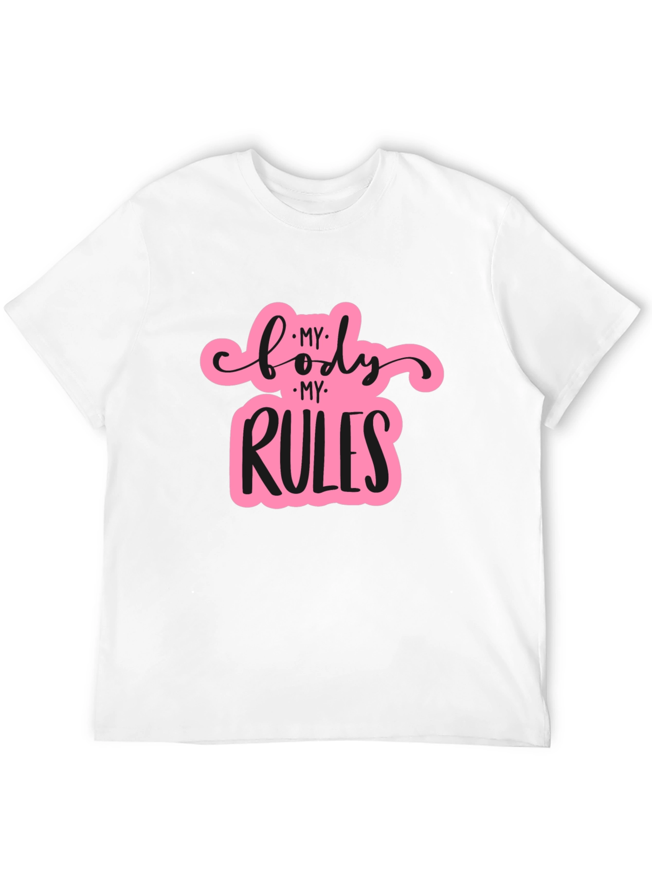 My Body My Rules Black T-Shirt