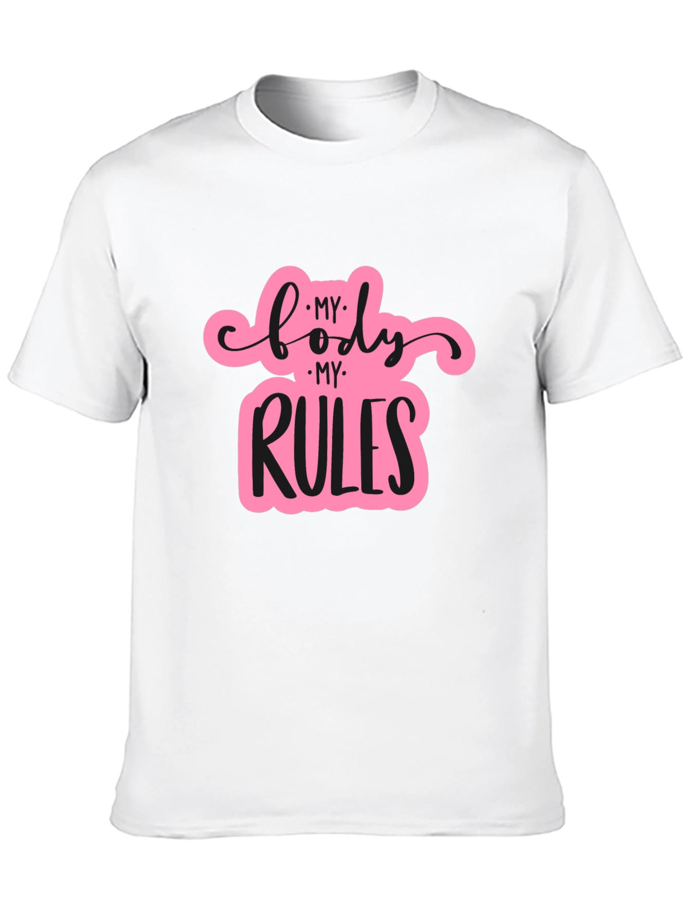 My Body My Rules Black T-Shirt