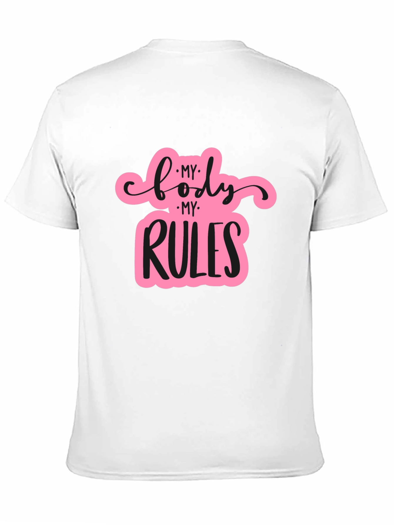 My Body My Rules Black T-Shirt