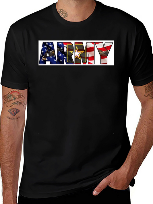 Army Graphic T-Shirt - Patriotic Design