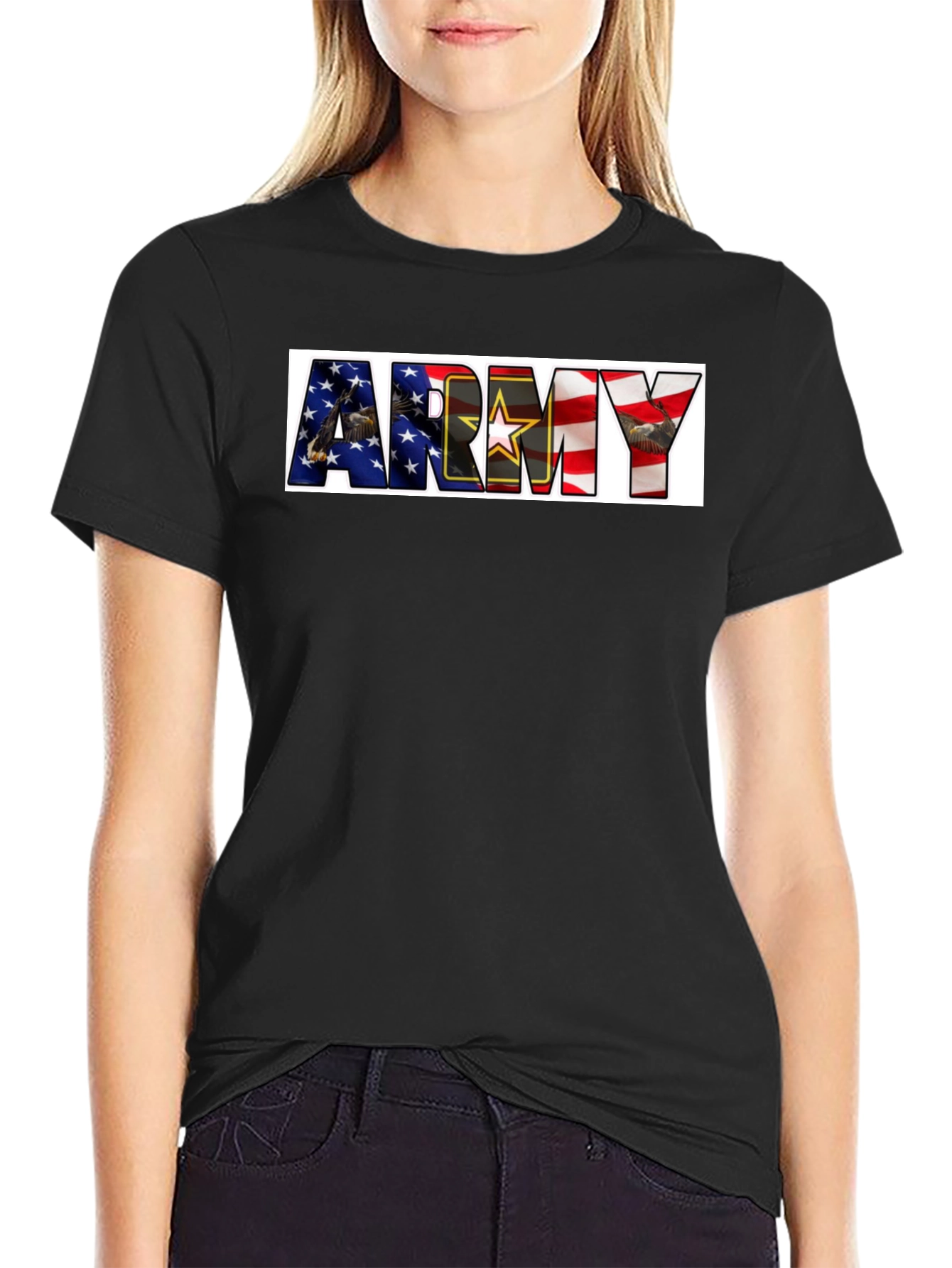 Army Graphic T-Shirt - Patriotic Design