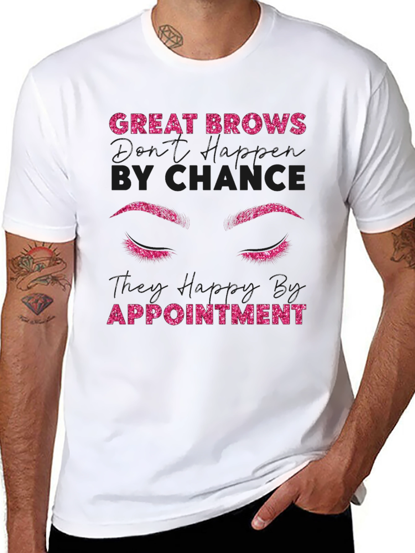 Great Brows By Appointment Black T-Shirt