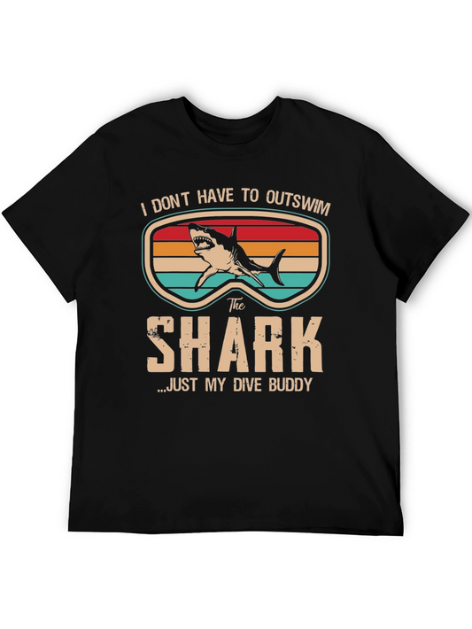 Dive Buddy Shark Graphic Tee - Funny Scuba Diving T-Shirt
