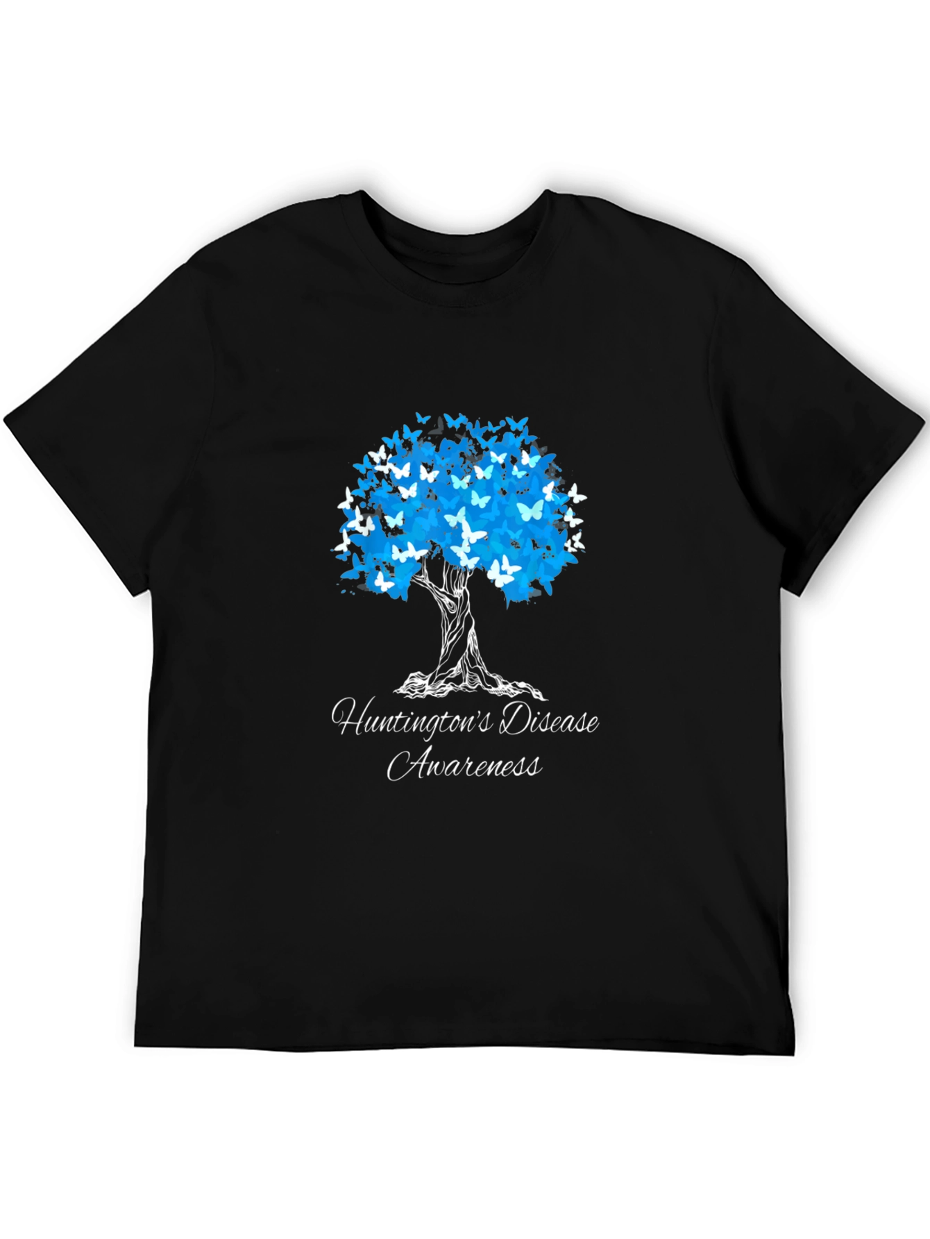 Huntingtons Disease Awareness Butterfly Tree T-Shirt