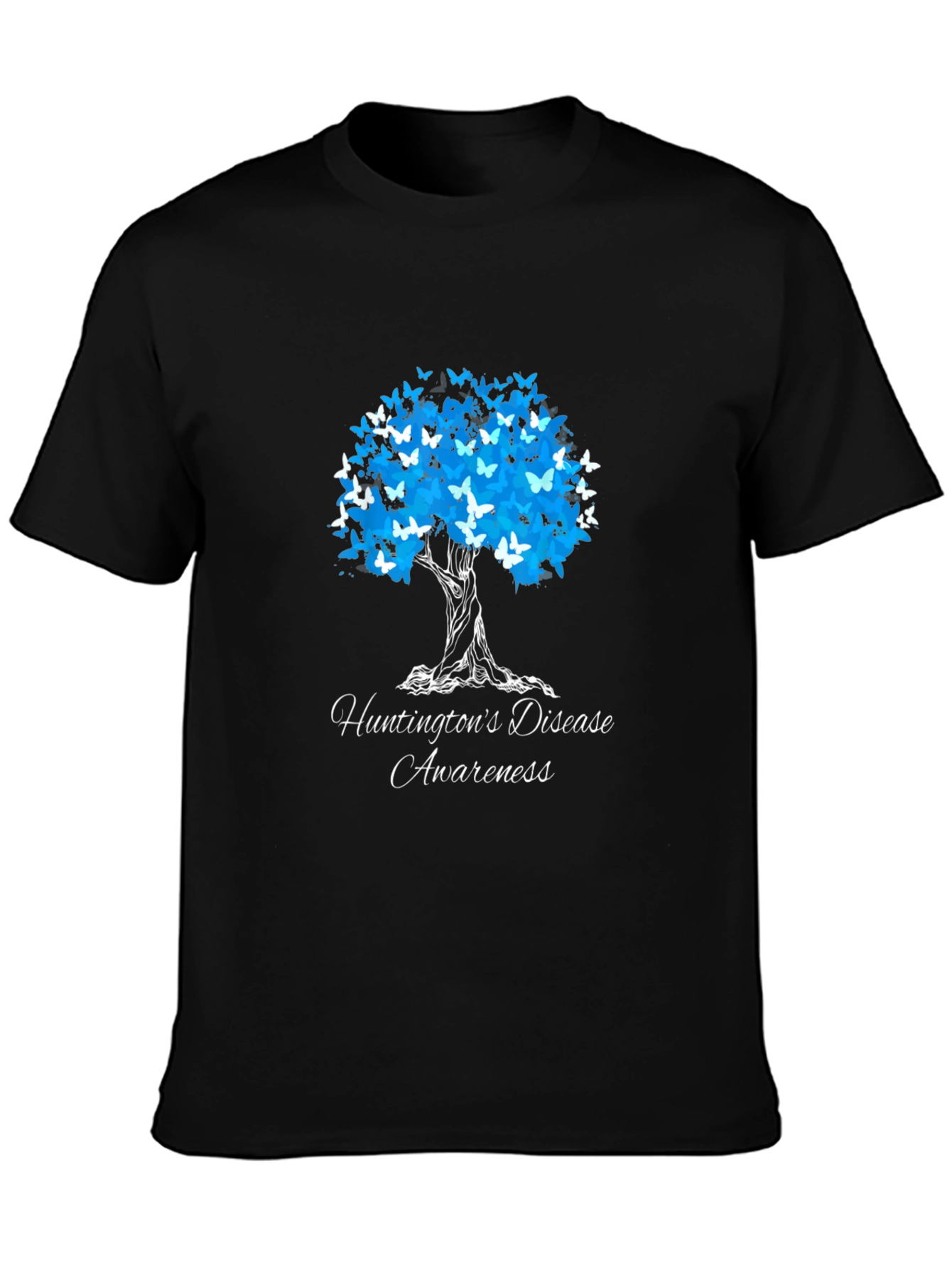 Huntingtons Disease Awareness Butterfly Tree T-Shirt