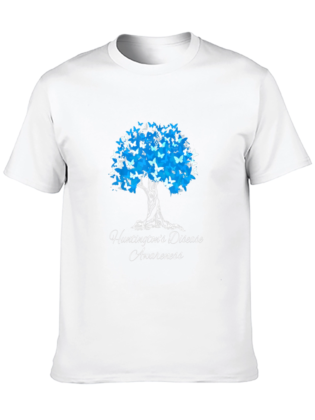 Huntingtons Disease Awareness Butterfly Tree T-Shirt