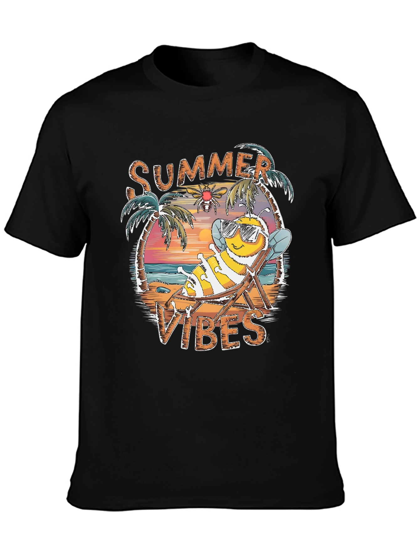 Summer Vibes Bee Graphic Tee