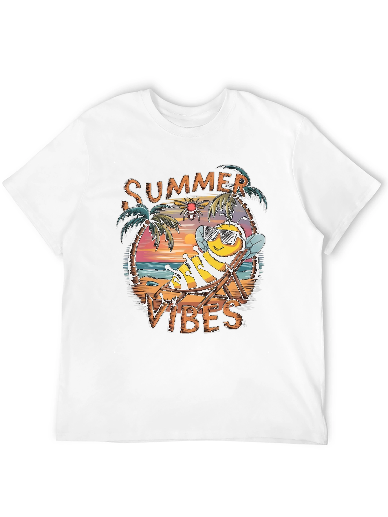 Summer Vibes Bee Graphic Tee