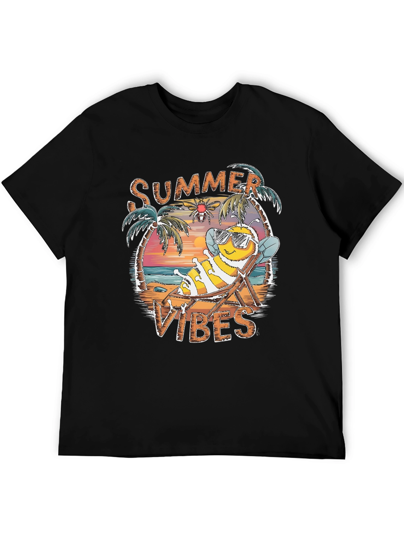 Summer Vibes Bee Graphic Tee