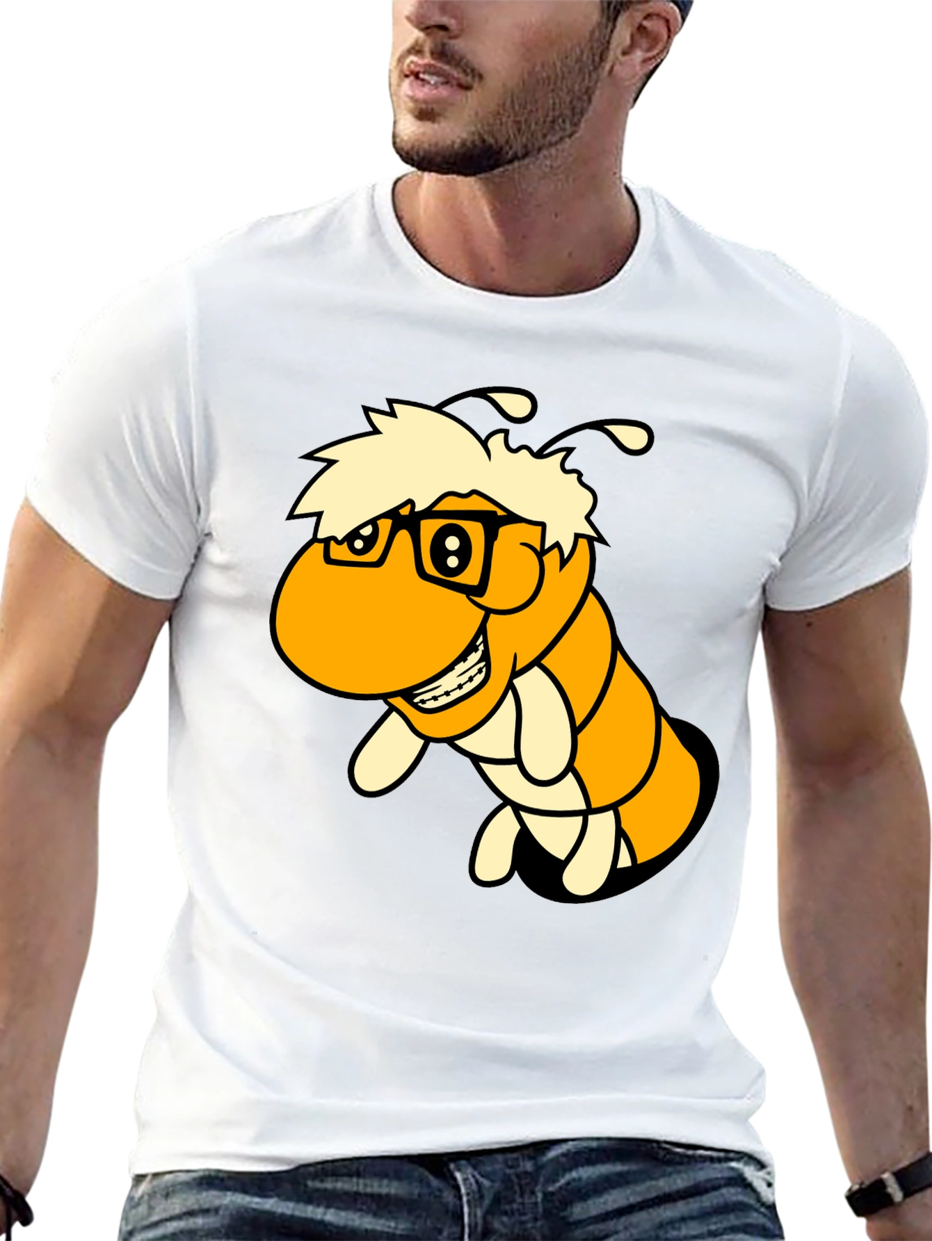Cartoon Worm T-Shirt