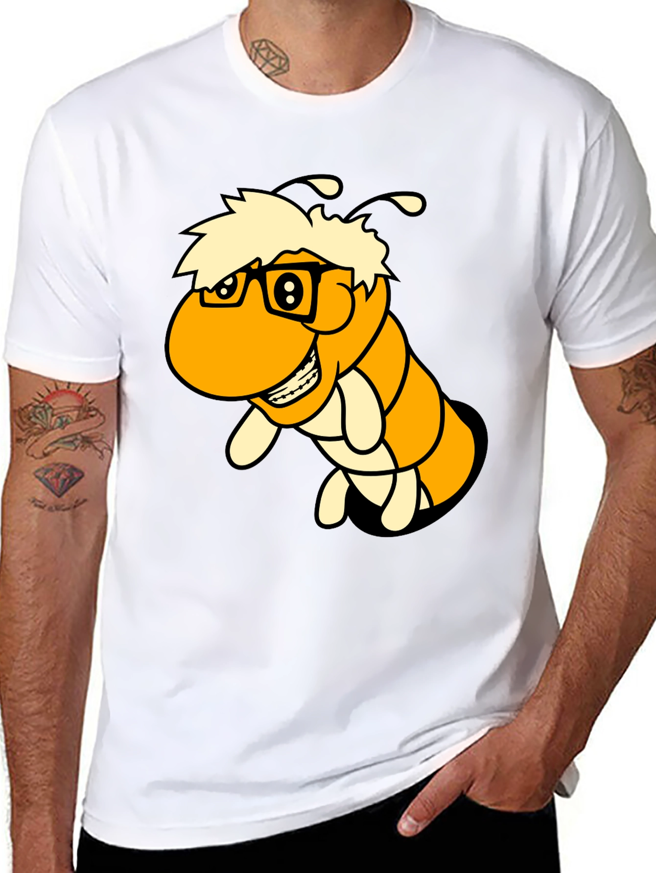 Cartoon Worm T-Shirt
