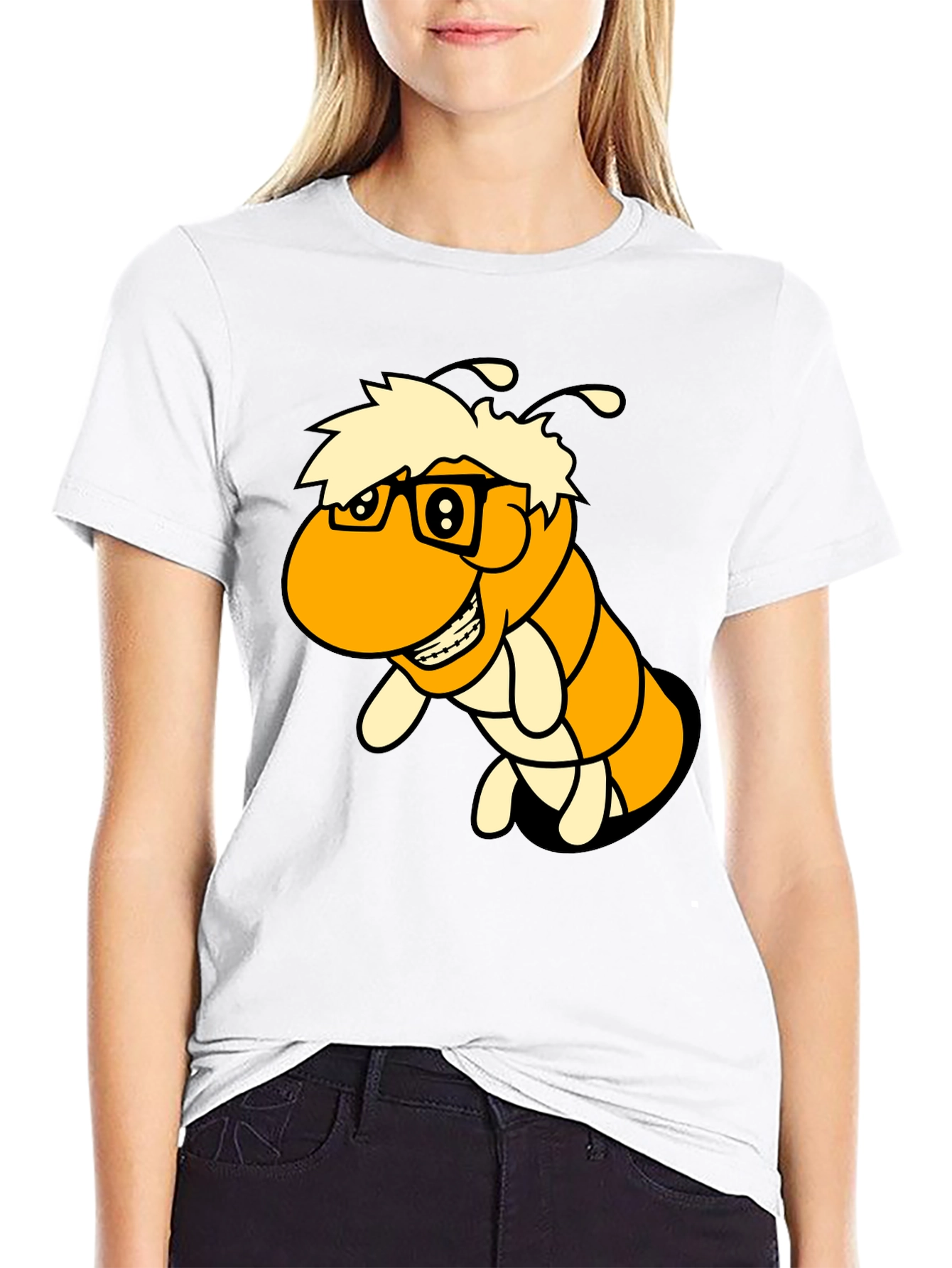 Cartoon Worm T-Shirt
