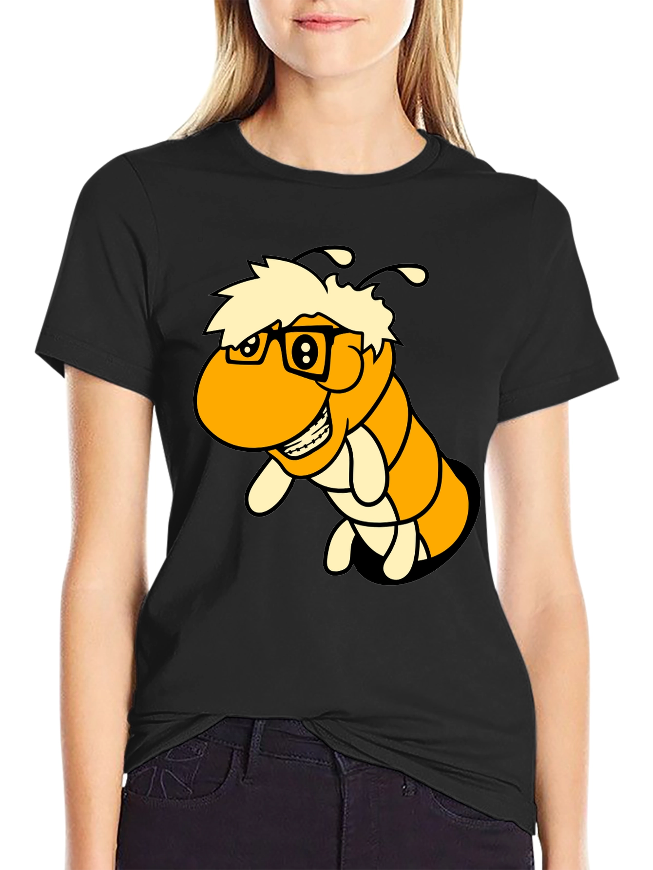 Cartoon Worm T-Shirt