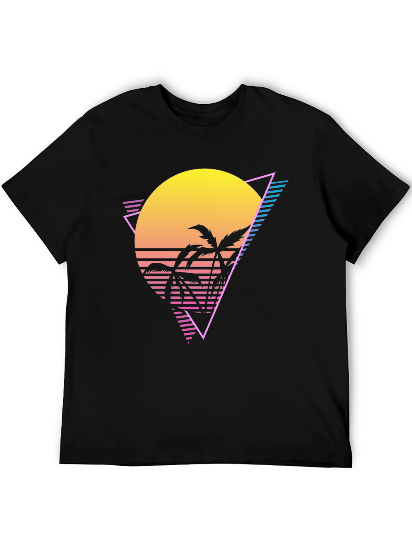 Retro Sunset Palm Tree T-Shirt