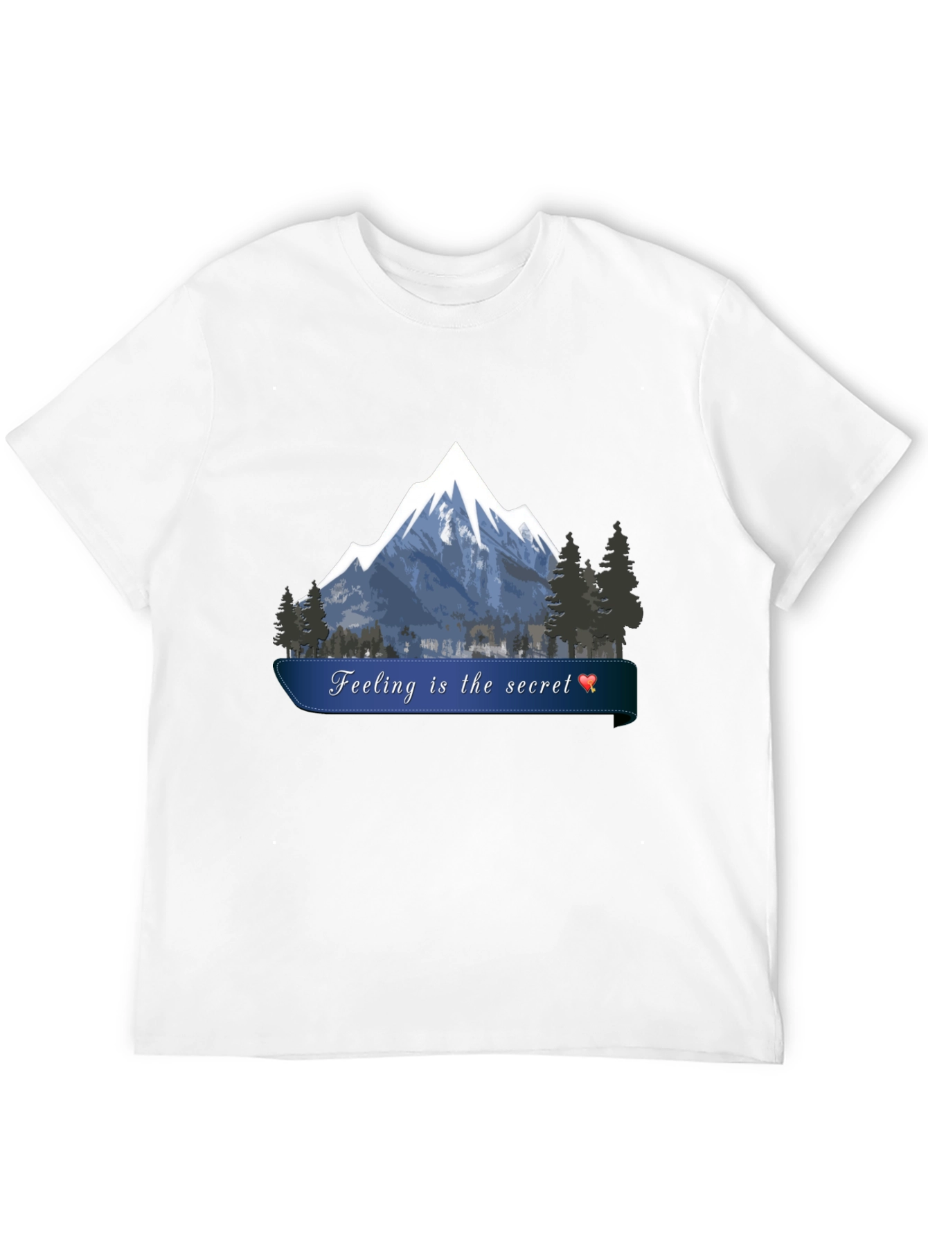 Mountain Feeling Secret Black T-Shirt