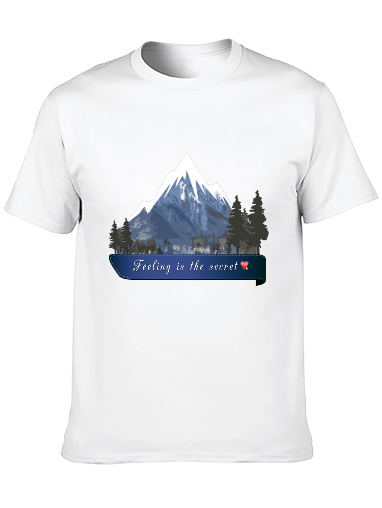 Mountain Feeling Secret Black T-Shirt