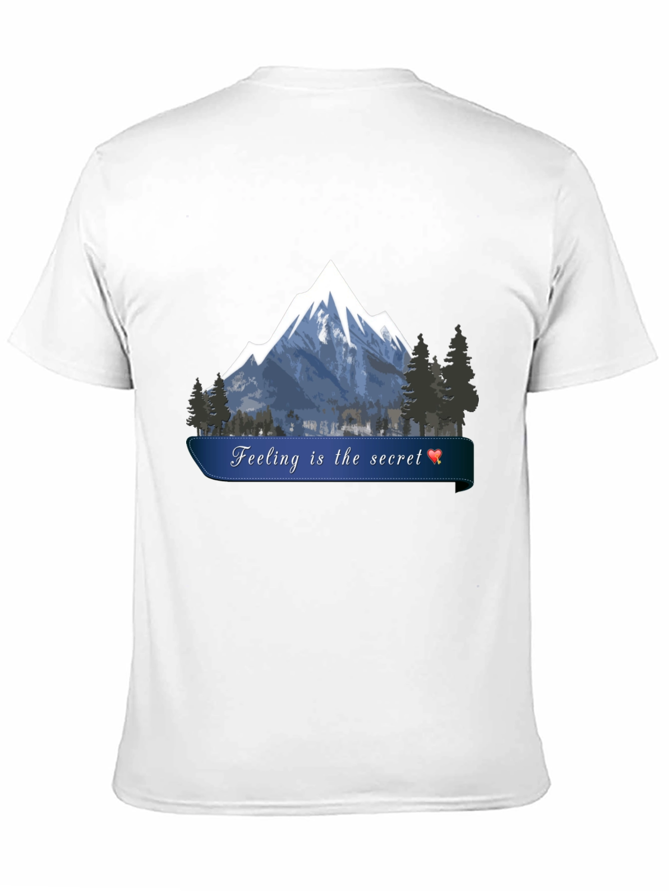 Mountain Feeling Secret Black T-Shirt