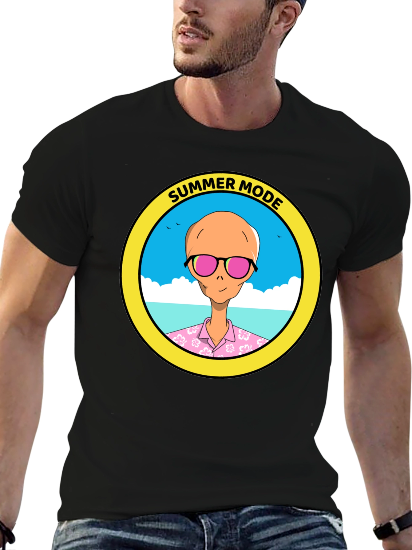 Summer Mode Alien T-Shirt