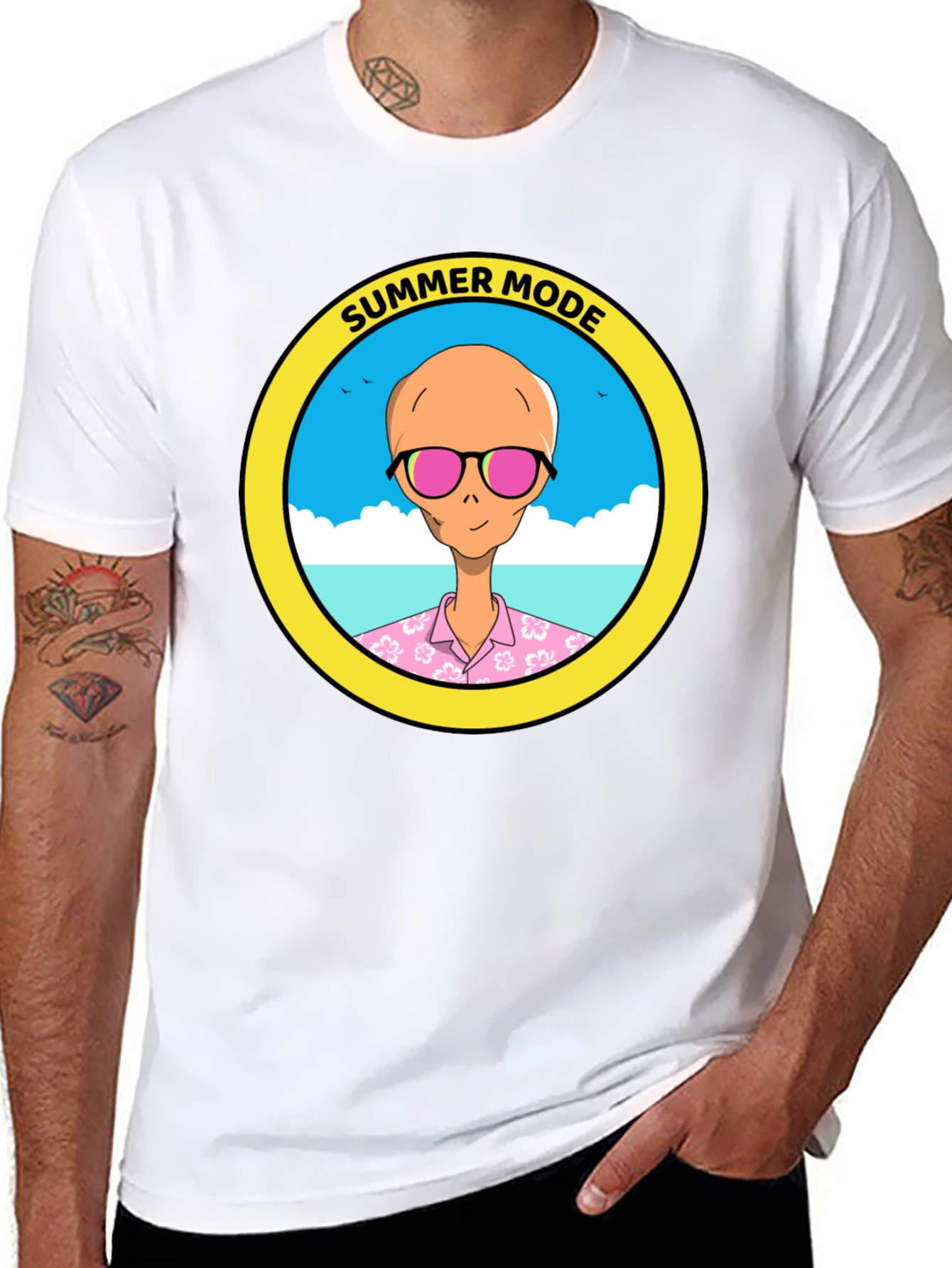 Summer Mode Alien T-Shirt