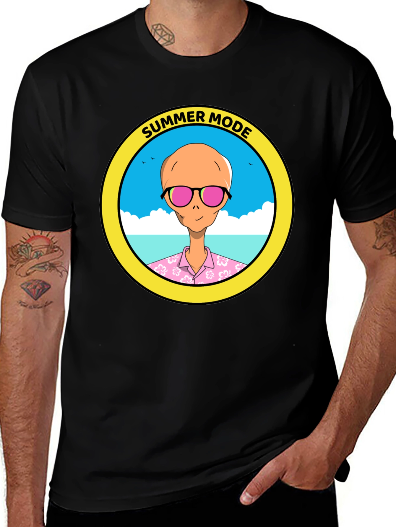 Summer Mode Alien T-Shirt