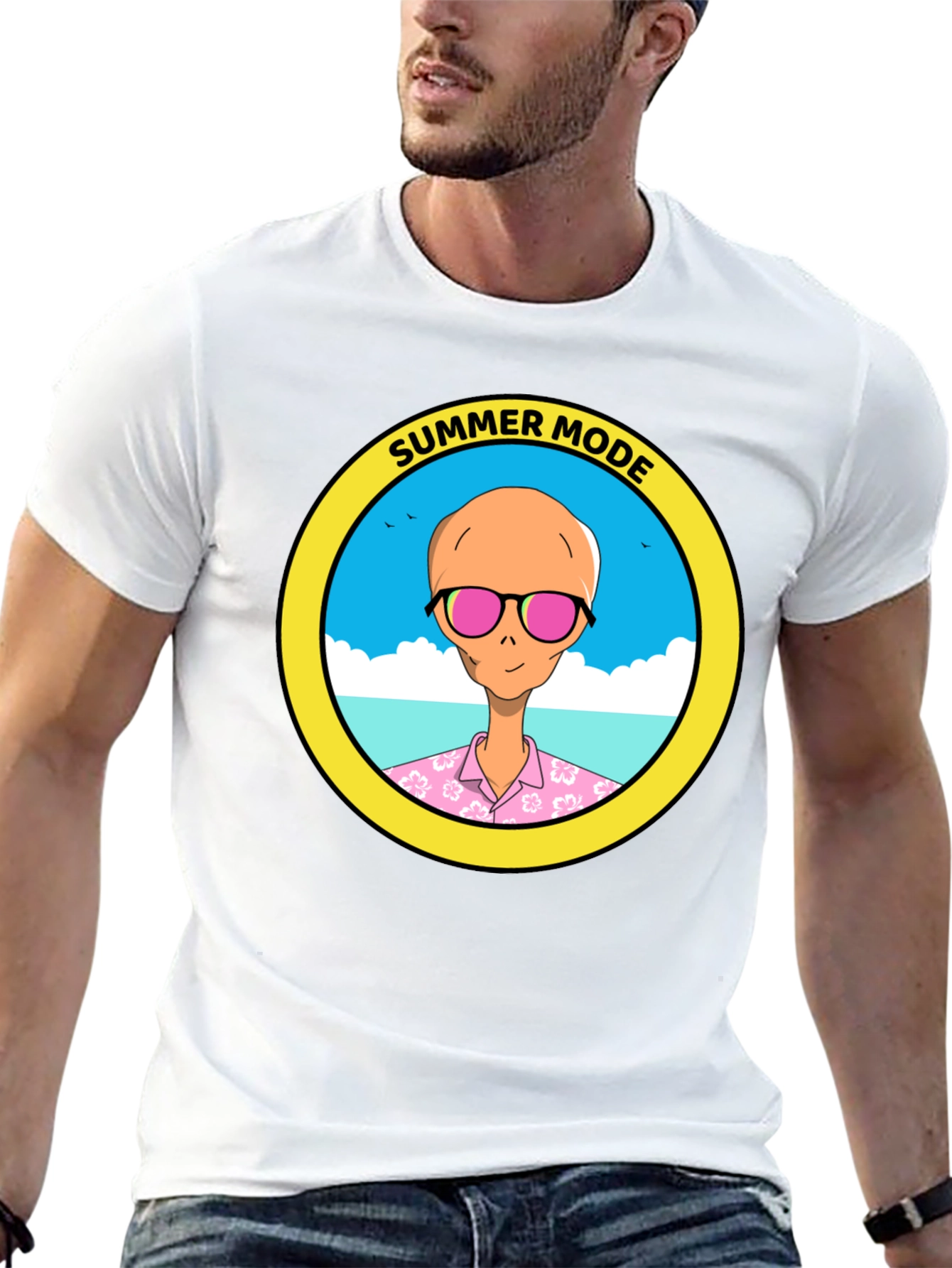 Summer Mode Alien T-Shirt