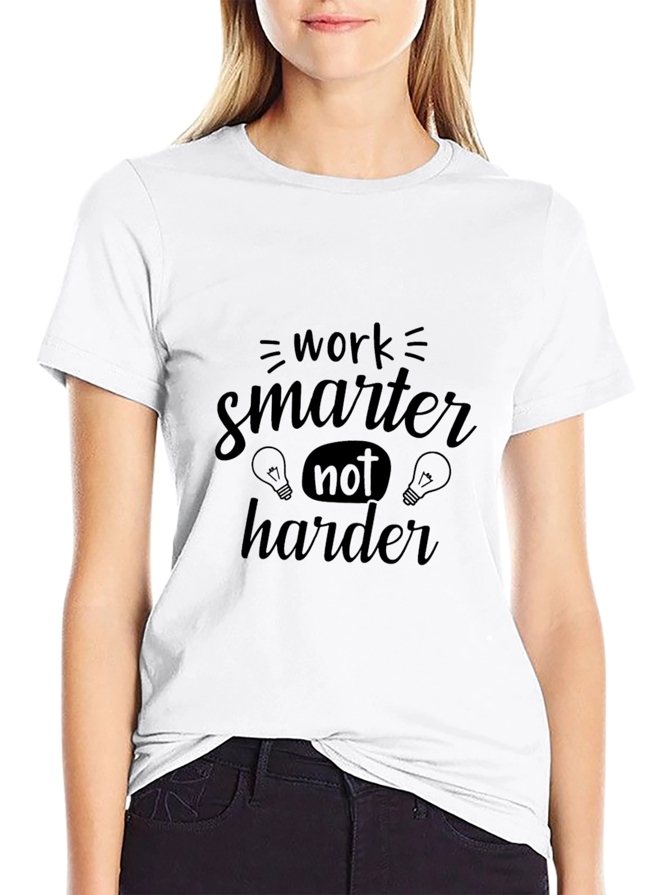 Work Smarter Black T-Shirt