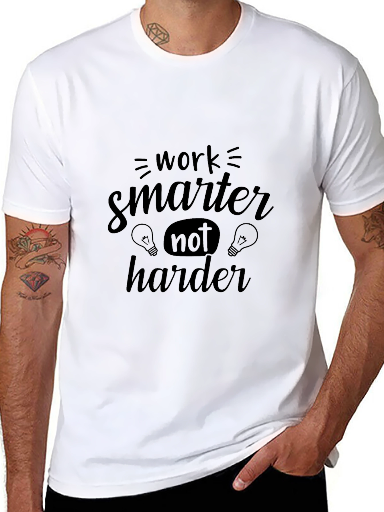 Work Smarter Black T-Shirt