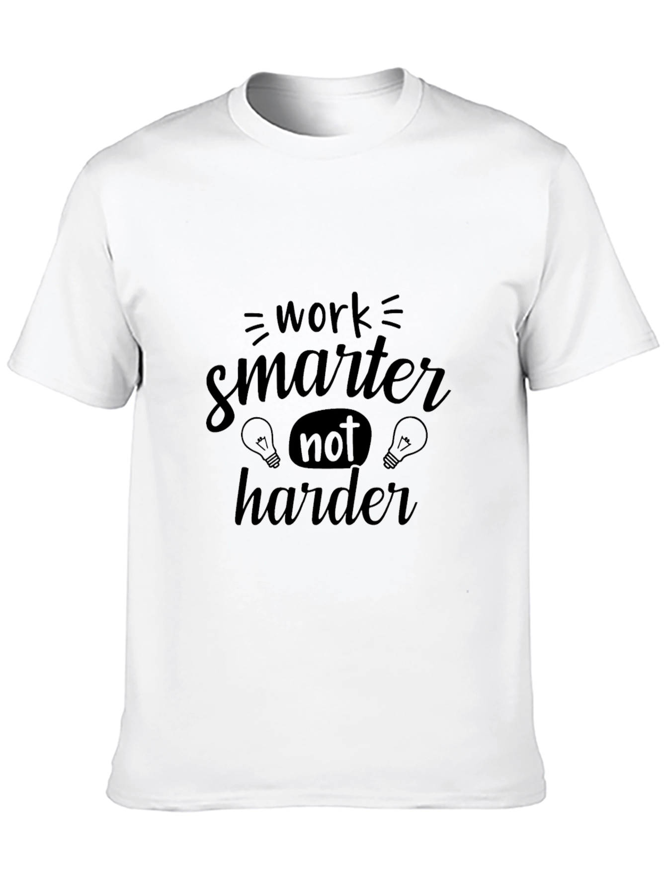Work Smarter Black T-Shirt