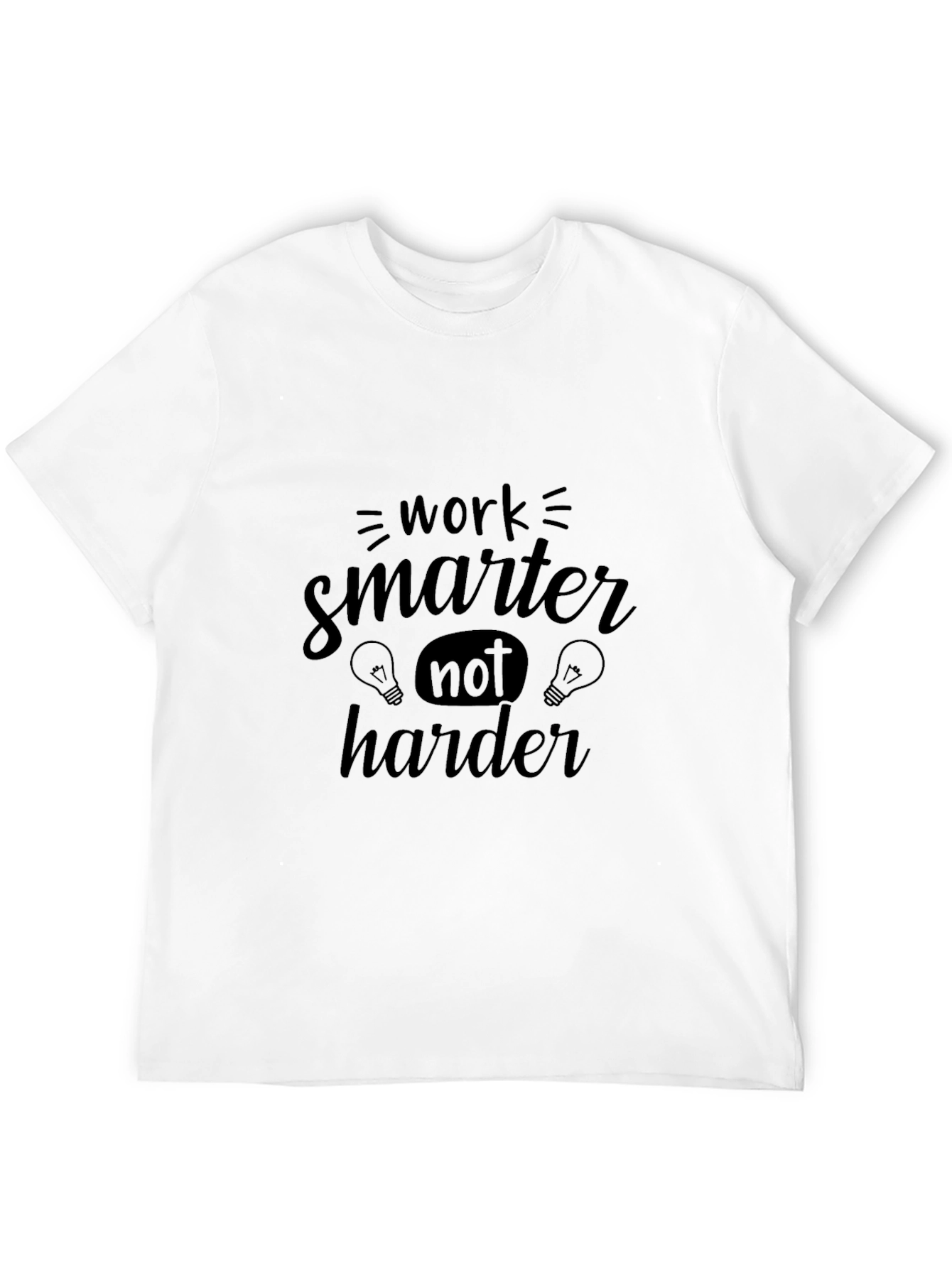 Work Smarter Black T-Shirt
