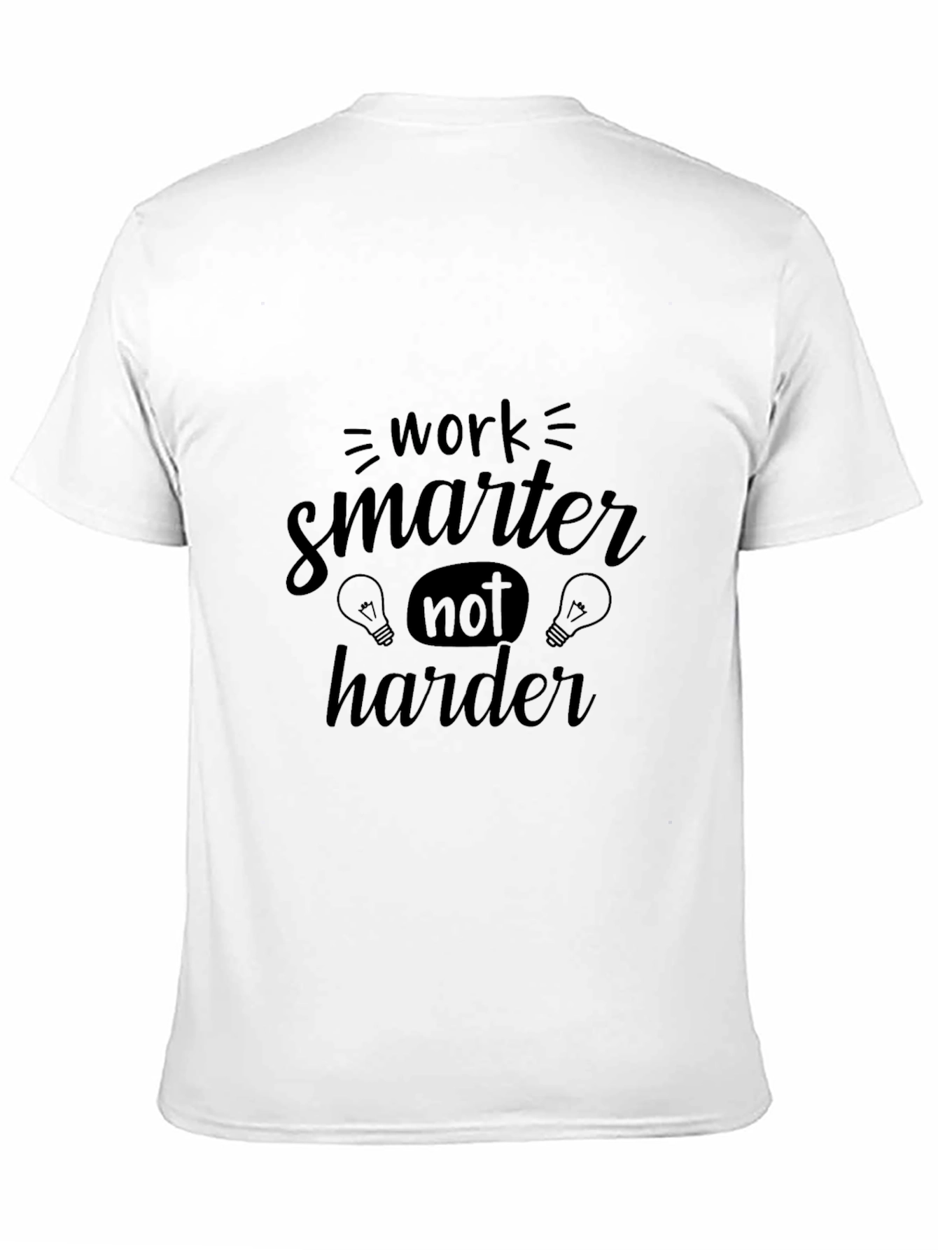 Work Smarter Black T-Shirt