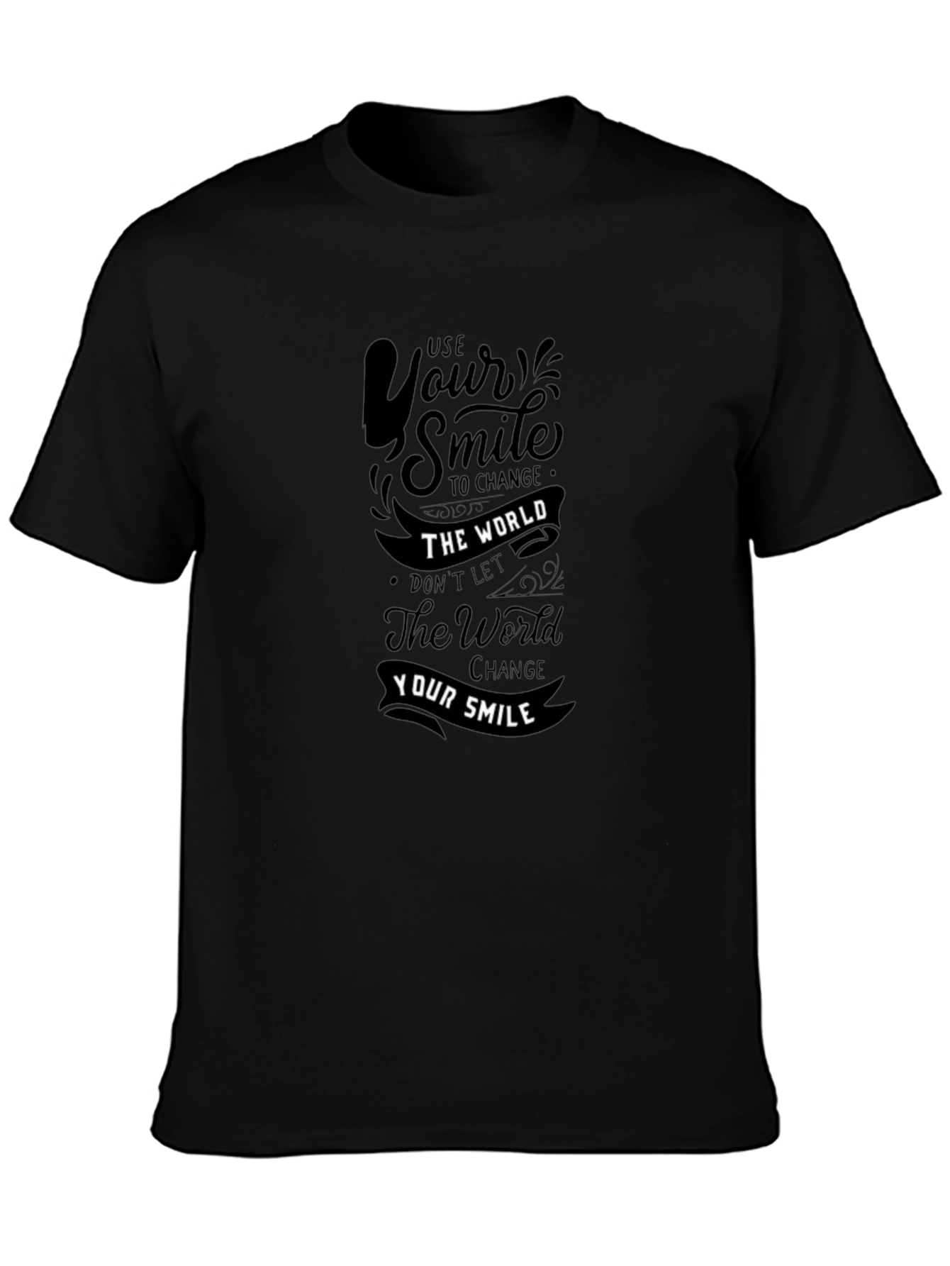 Use Your Smile Graphic Print T-Shirt