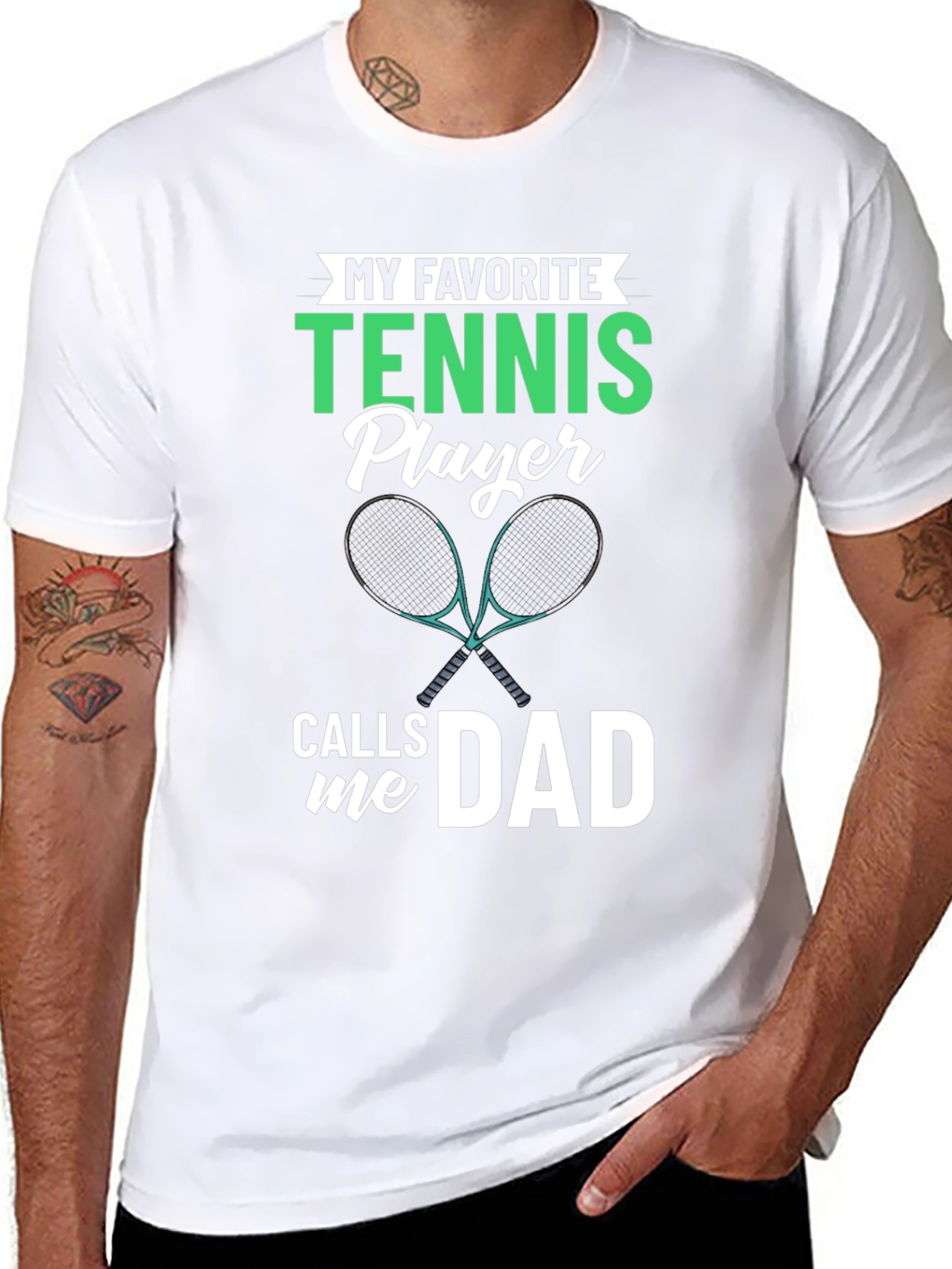 My Favorite Tennis Player Calls Me Dad T-Shirt