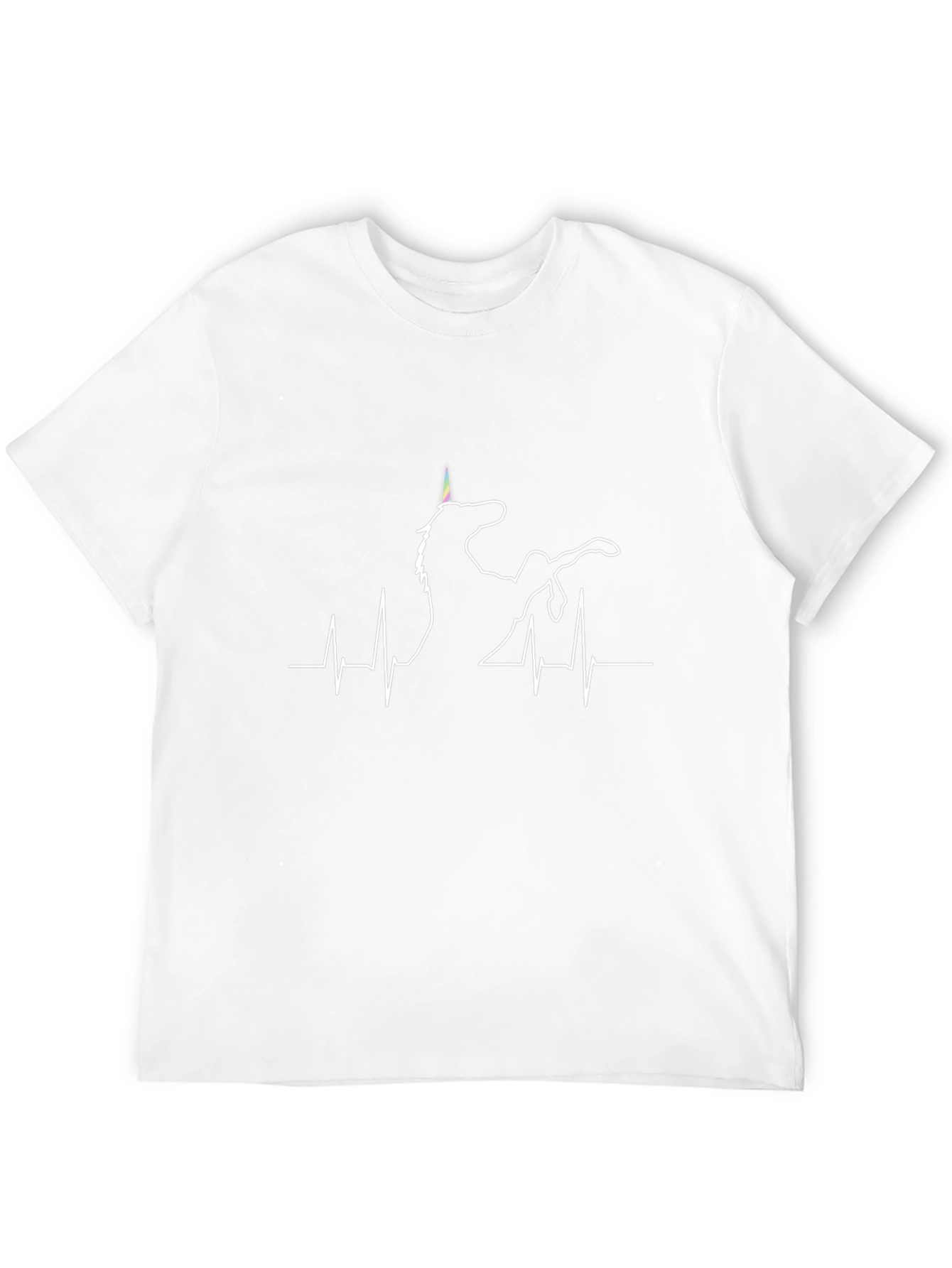 Unicorn Heartbeat T-Shirt - Black
