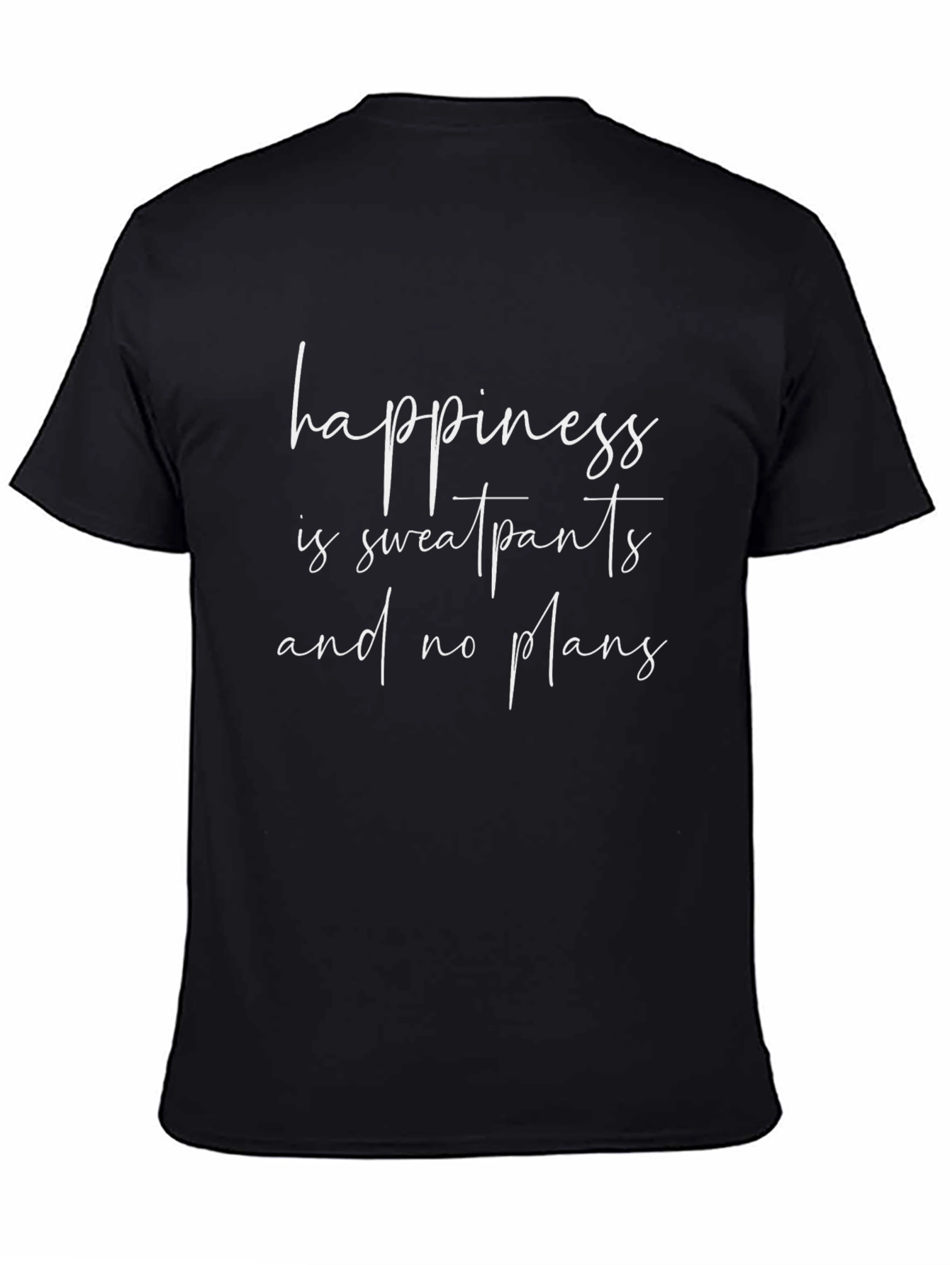 Happiness Sweatpants & No Plans Black Graphic Tee