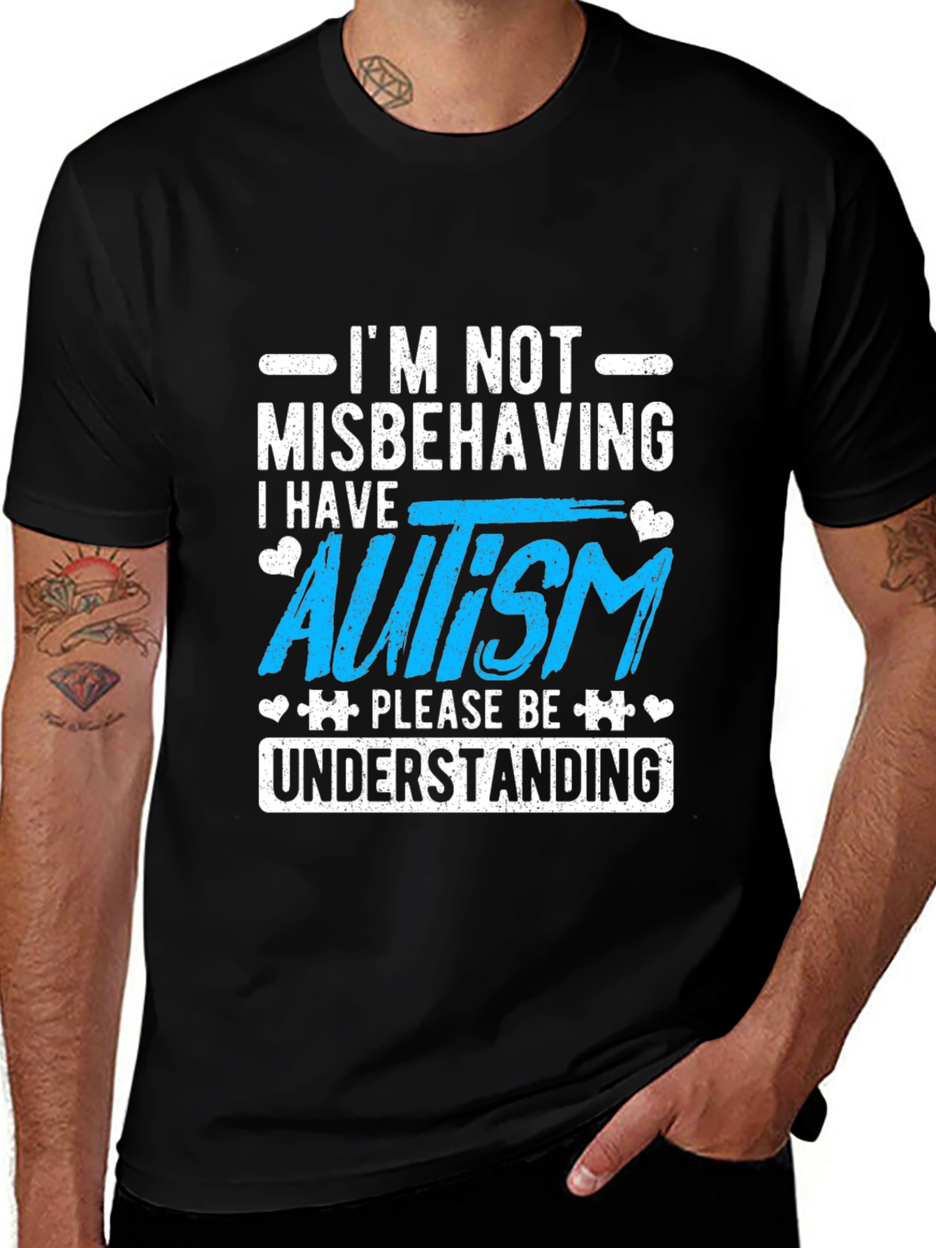 Autism Awareness T-Shirt: Im Not Misbehaving