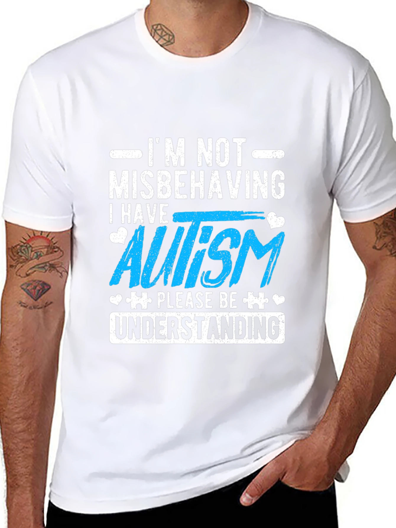 Autism Awareness T-Shirt: Im Not Misbehaving