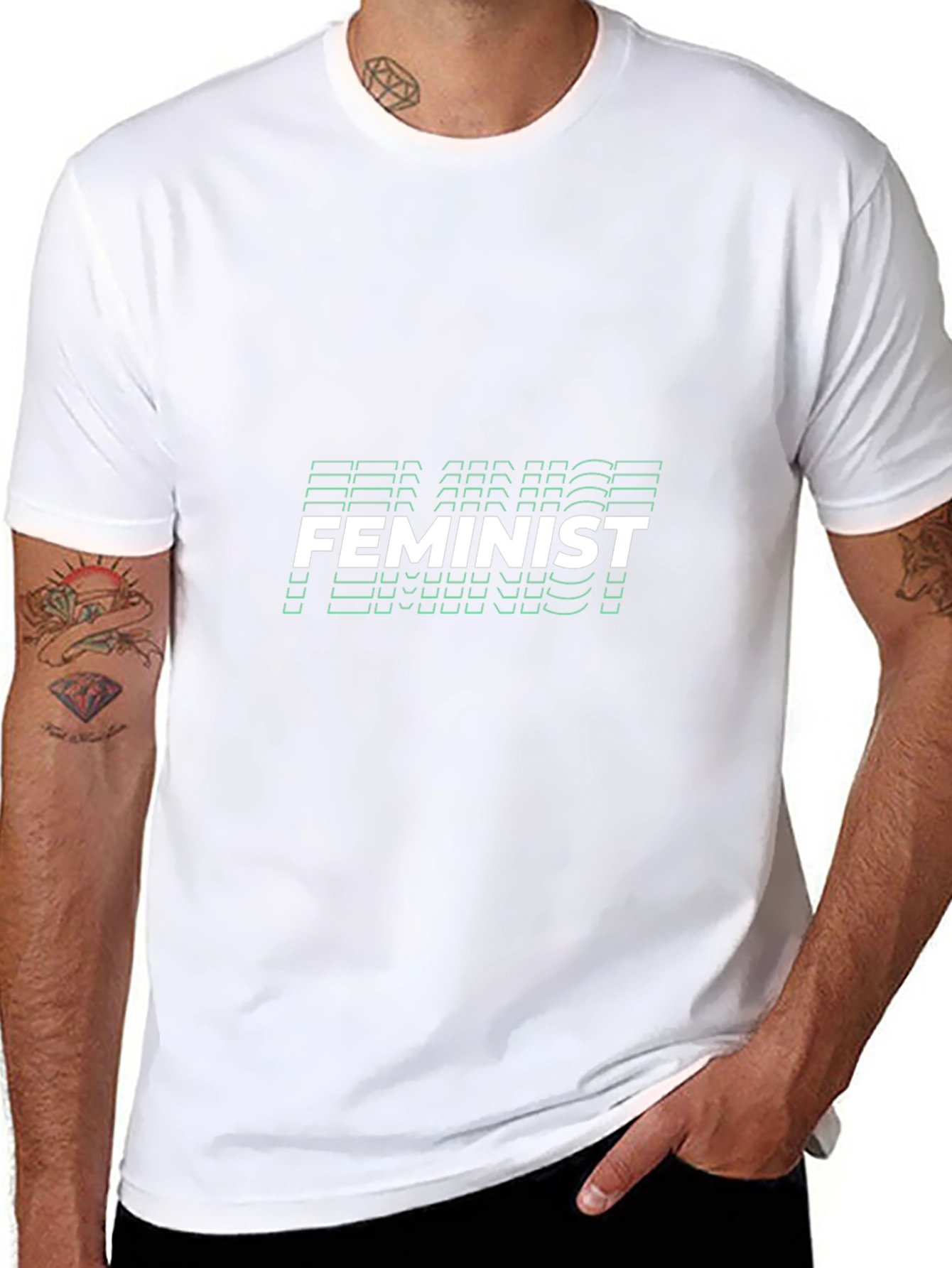 Feminist Statement Black T-Shirt