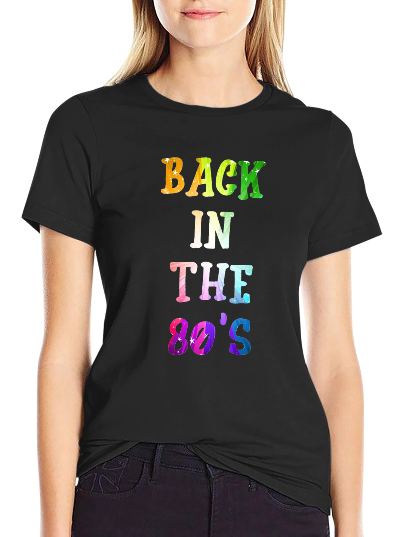 Back in the 80s Mens Black T-Shirt