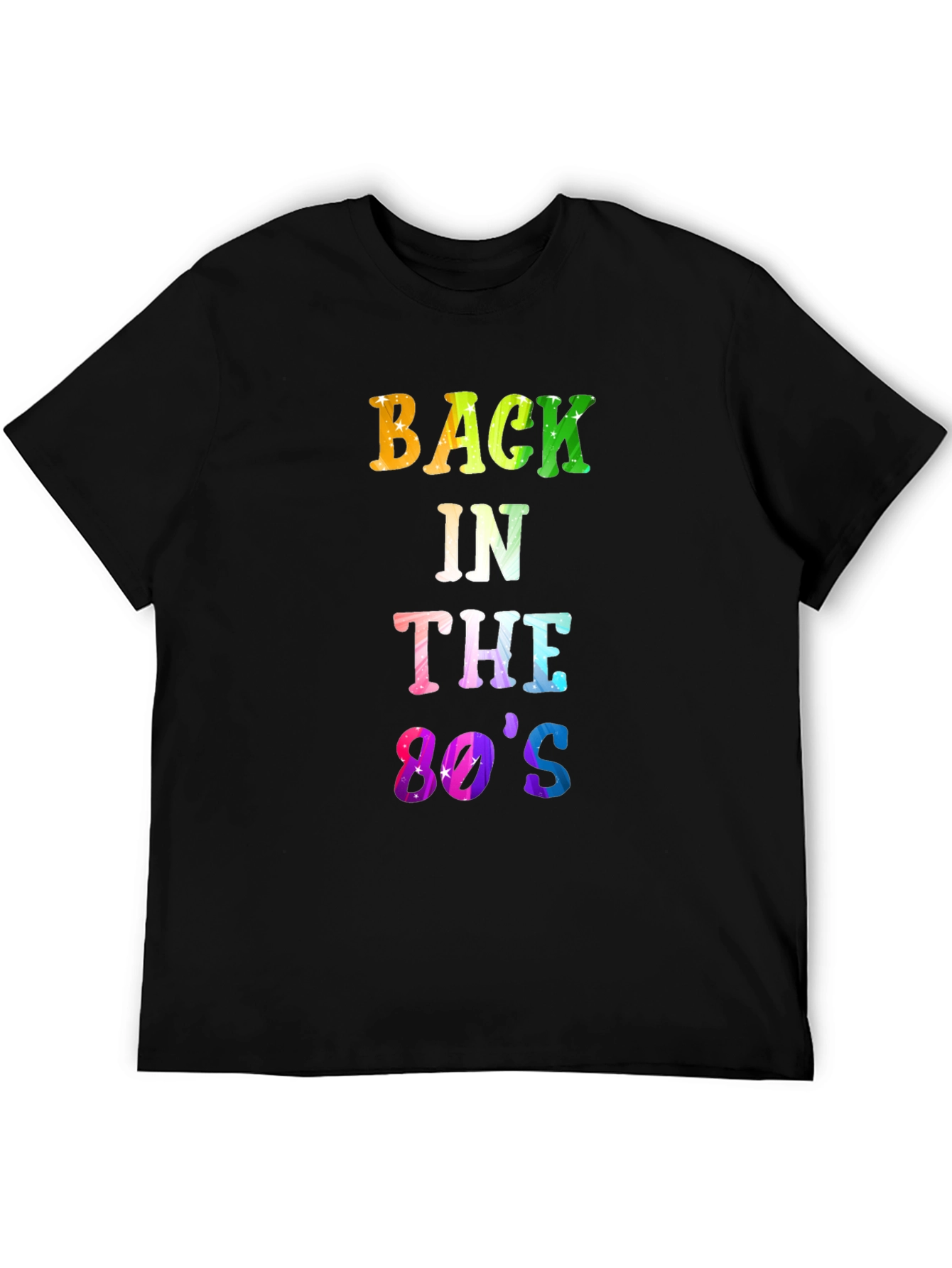 Back in the 80s Mens Black T-Shirt