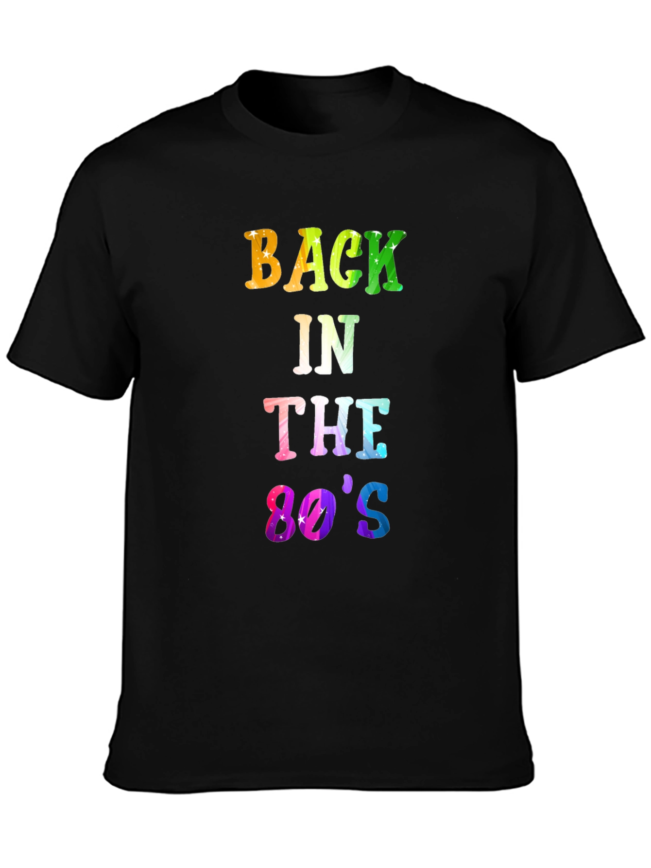Back in the 80s Mens Black T-Shirt