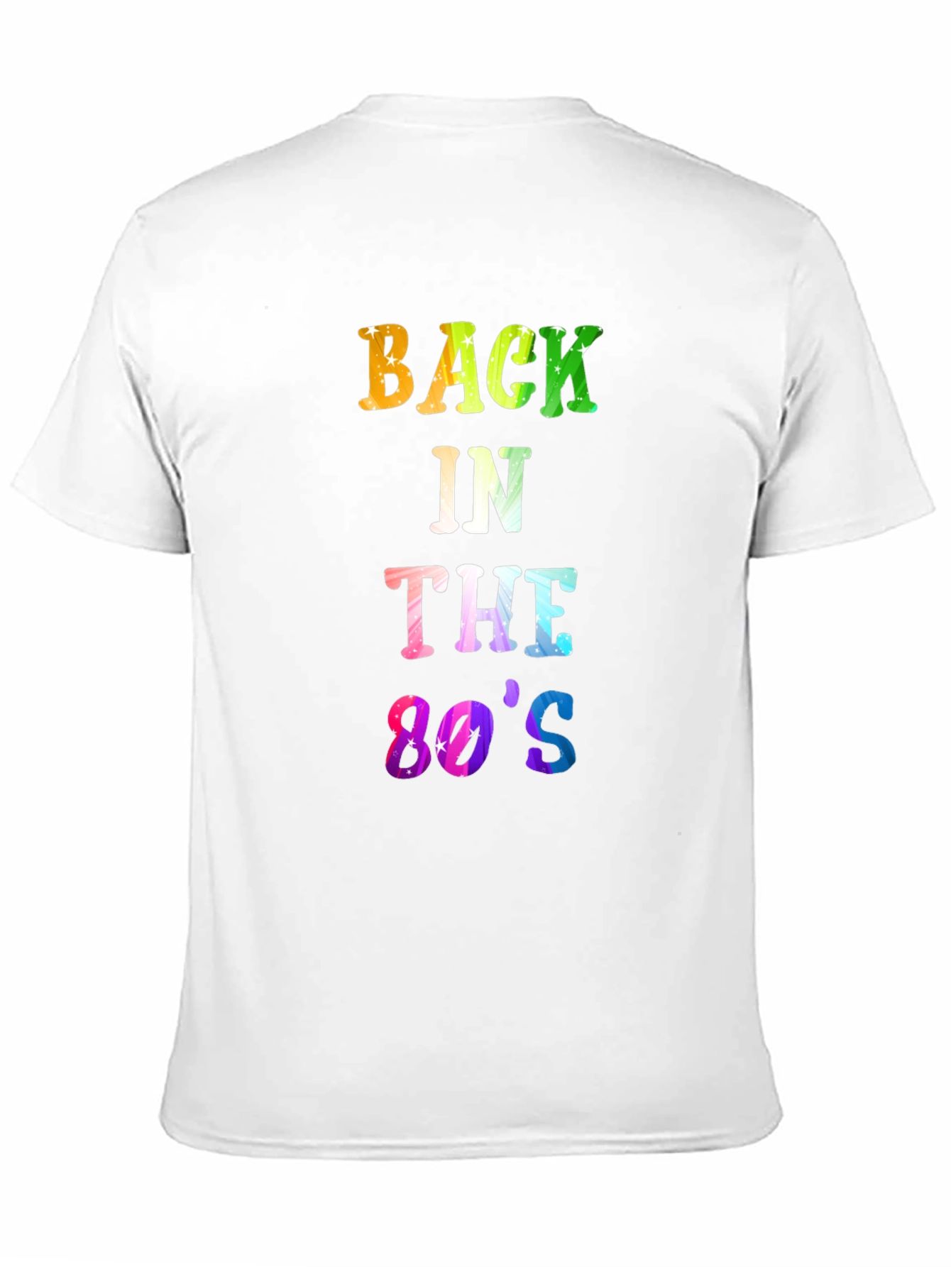Back in the 80s Mens Black T-Shirt