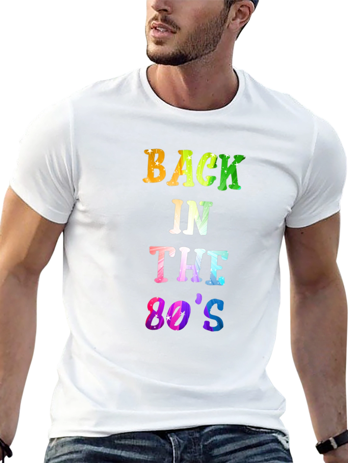 Back in the 80s Mens Black T-Shirt