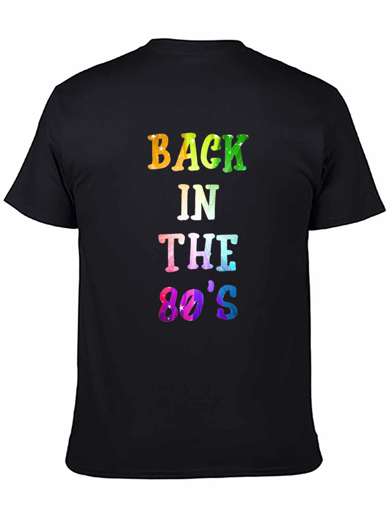 Back in the 80s Mens Black T-Shirt